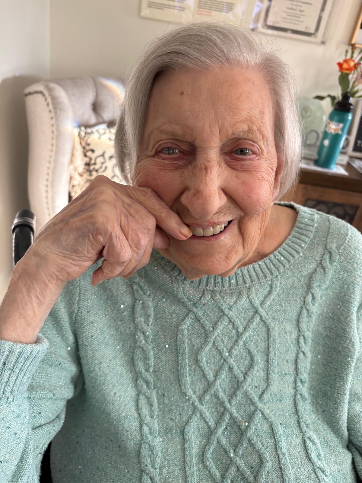 Smiling woman resident at Gracious Senior Living